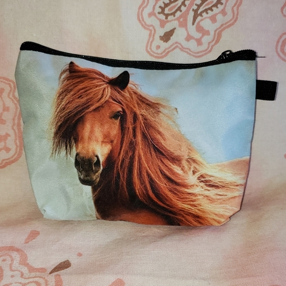 Horse Cosmetic Bag. Western. Country. Ranch. Farm - Picture 2 of 10